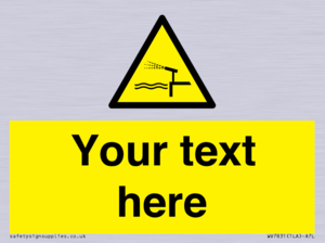 Custom warning water cannon